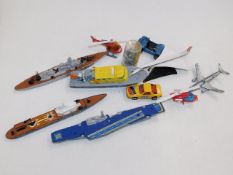 A small selection of toys including Dinky