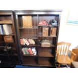 A large mahogany bookcase