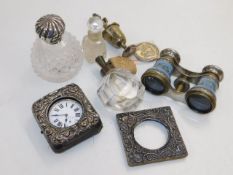 A Victorian silver pocket watch & case a/f, a silv