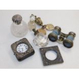 A Victorian silver pocket watch & case a/f, a silv