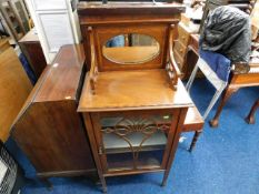 An Edwardian vanity cabinet with mirror