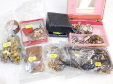 A quantity of various costume jewellery items