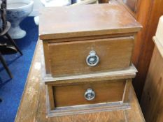 Two small dressing table drawers