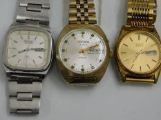 A retro vintage Sekonda watch & two others