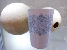 A Victorian commemorative beaker twinned with two