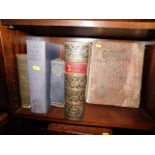 A 19thC. bible & other antique books