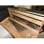 A carpenters toolbox & contents