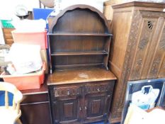 An oak cottage dresser a/f