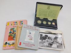 A coin proof set, four vintage childs books & a se