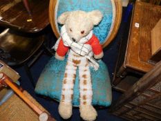 A vintage Rupert the Bear soft toy