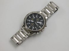 A gents Fossil stainless steel wristwatch