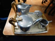 A retro Picquot Ware coffee & tea service