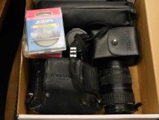 A Pentax camera & accessories