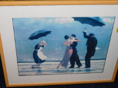 A Jack Vettriano open print & a quantity of other