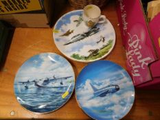 A selection of aviation related collectors plates