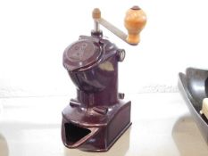 An art deco bakelite kitchen grinder
