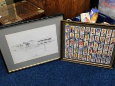 An Alan Fearnley signed print & a framed set of ci