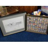 An Alan Fearnley signed print & a framed set of ci