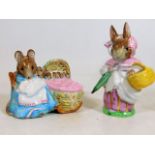 Beswick Beatrix Potter figures Hunca Munca twinned