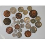 A mixed quantity of 19th & 18thC. coins including