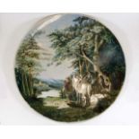 A large 19thC. Royal Worcester charger featuring r