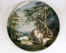 A large 19thC. Royal Worcester charger featuring r