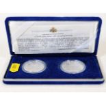 Two silver proof San Marino commemorative coins of