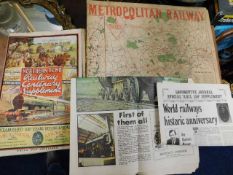 An old Metropolitan Railway map & other railway ep