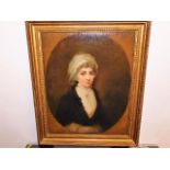 A well executed framed c.1780 oil on canvas portra