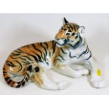 A Russian Lomonosov porcelain model of a tiger 11.