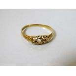 An 18ct gold ring a/f approx. 1.8g