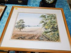 A framed Paul Stafford landscape watercolour