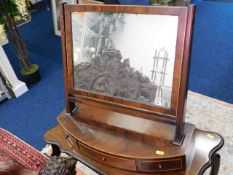 An early 19thC. dressing table mirror with drawers