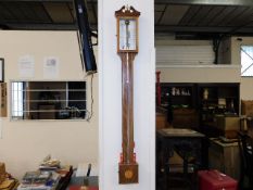 A Regency style stick barometer