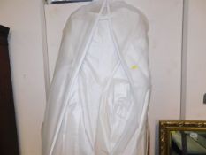 A contemporary wedding dress, never been worn