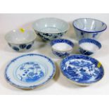 Seven pieces of mostly 19thC. Chinese porcelain in