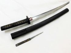 A Japanese Samurai wakizashi sword