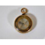 A Victorian 9ct gold boy scout style compass a/f