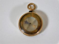 A Victorian 9ct gold boy scout style compass a/f
