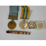 A Korean war medal pair a/f awarded to J.T. Egan S