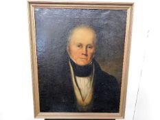 An early 19thC. Georgian oil on canvas portrait of