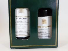 Two bottles of House Of Commons French wine