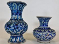 Two c.1900 Persian pottery vases