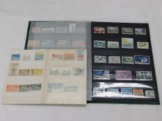 Two thematic stamp albums, planes, boats & trains