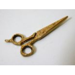 A 9ct gold charm as a set of scissors 3.4g