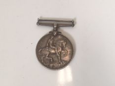 A WW1 medal Pte. F. G. Oliver 2-201742 A.S.C.