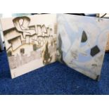 Two Banksy commissioned Peronda graffiti tiles, on