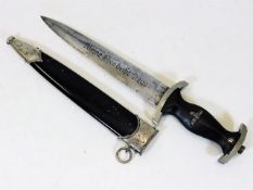 A German Third Reich WW2 Nazi SS dagger