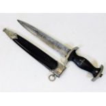 A German Third Reich WW2 Nazi SS dagger