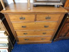 An early 20thC. satinwood chest of drawers